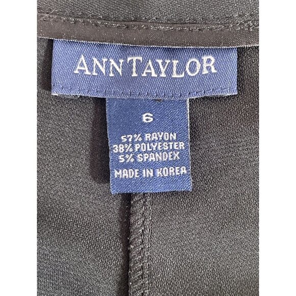 ANN TAYLOR Sequin Embellished Dress Pants Black Size 6 EUC - Picture 4 of 5